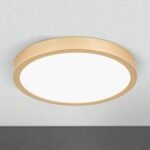 Plafoniera LED LERO, finisaj auriu, rotundă, 23cm LED22W/2100lm/3000K aluminiu IP 20 ORION