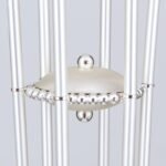 Lampa de podea GIADA, 175cm 6xE14/40W cristale SPECTRA Swarovski, cadru otel finisaj argintiu mat IP20 ORION - imagine 4