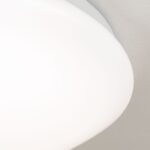 Plafoniera LED NEDO, cu abajur din sticlă acrilica opal mat, LED 18W/1225lm/3000K otel finisaj alb, 35cm IP20 ORION - imagine 5