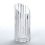 Abajur cilindric-oblic din sticlă groasa, Ø 45mm inaltime 103mm, finisaj mat-transparent pentru soclu G9 ORION