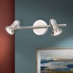 Plafoniera spot SEBA, GU10 2x35W aluminiu finisaj crom satinat, 35x6cm IP20 ORION