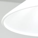 Suspensie GRADO, cu abajur din sticlă opal mat, E27 1x40W otel finisaj crom satinat, 110cm IP20 ORION - imagine 4