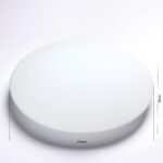 Abajur din sticlă groasa ALBA 9-345/37, Ø 370mm, finisaj opal satinat, inaltime 95mm, orificiu 227mm ORION - imagine 2