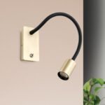Aplica LED KURT cu Brat Flexibil  46cm, LED 5W/300lm/3000K aluminiu finisaj alama mata IP20 ORION - imagine 5