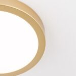 Plafoniera LED LERO, finisaj auriu, rotund, 18cm LED15W/1300lm/3000K aluminiu IP 20 ORION - imagine 6