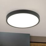 Plafoniera LED BULLY, Ø 24 cm, negru LED24W/1980lm/3000K aluminiu IP 20 ORION