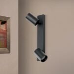Plafoniera spot SEAN, GU10 2x40W aluminiu finisaj negru, 35x12x6cm IP20 ORION - imagine 4