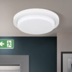 Plafoniera LED LEROX, otel finisaj alb, Ø 20cm LED21W/1300lm/3000K IP20 ORION - imagine 3
