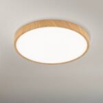 Plafoniera LED BULLY, Ø 28 cm, stejar LED28W/2300lm/3000K aluminiu IP 20 ORION
