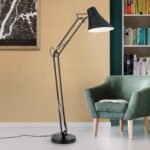 Lampadar flexibil BACHELOR, E27 1x40W otel finisaj negru mat-cupru, 135-165cm IP20 ORION