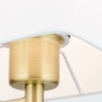 Lampadar CARTLON, cu montare rotativă cu abajur textil, E27 1x40W otel finisaj alama periata, 127cm IP20 ORION - imagine 5