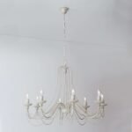 Candelabru VELA, E14 8x40W otel finisaj antic fildes-auriu, 110cm IP20 ORION - imagine 2