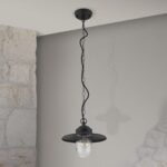 Pendul pentru exterior EDWARD, E27 1x60W aluminiu finisaj antracit inaltime 100cm IP44 ORION - imagine 4