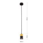 Pendul Martini, Negru, GU10 1x40W, 150cm, Orion - imagine 4