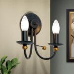 Aplica GIOVANNI, E14 2x40W otel finisaj antic-auriu, 24x24cm IP20 ORION