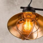 Pendul MATHILDA, E27 2x60W aluminiu finisacupru- alama antica, 140cm IP20 ORION - imagine 4