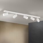 Plafoniera spot SEAN, GU10 5x40W aluminiu finisaj alb, 100x12x6cm IP20 ORION