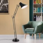 Lampadar flexibil BACHELOR, E27 1x40W otel finisaj negru mat-cupru, 135-165cm IP20 ORION - imagine 3