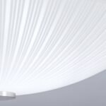 Plafoniera ERA, cu abajur din sticlă opal mat, E27 2x60W otel finisaj crom, 30cm IP20 ORION - imagine 4