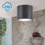 Plafoniera spot LED pentru baie SPUTNIK, 14.5 cm, LED13W/1030lm/3000K aluminiu finisaj negru IP65 ORION