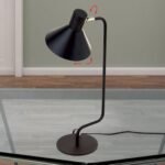 Veioza vintage VIKTORIA, E14 1x40W otel finisaj negru, 51cm IP20 ORION - imagine 3