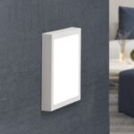 Plafoniera LED LERO, alb, patrat, 18cm LED15W/1300lm/3000K aluminiu IP 20 ORION - imagine 3