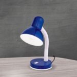 Veioza flexibila NEMO, E27 1x40W otel finisaj alb-albastru inchis, 33cm IP20 ORION