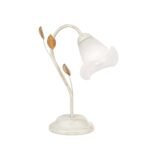Veioza SISI, cu abajur din sticla opal-mat, E14 1x40W otel finisaj fildes-auriu, 33cm IP20 ORION