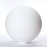 Abajur sferic din sticlă groasa, Ø 165mm, finisaj opal-mat ORION