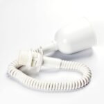 Lampă suspendată pliabila cu arc, E27 60W 43-180 cm, alb fara abajur ORION