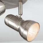 Plafoniera spot WILHELM, E27 3x40W otel finisaj crom satinat, 25x23x18cm IP20 ORION - imagine 5