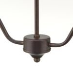 Suspensie RULA, cu abajur din sticla opal mat, E27 2x60W otel finisaj antic, 39x89cm IP20 ORION - imagine 4