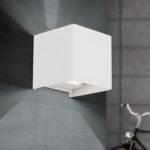 Aplica CUBE, GU10 1x40W, aluminiu finisaj alb, 10x10cm IP20 ORION - imagine 3