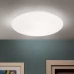 Plafoniera ALBA, cu abajur din sticlă opal mat, E27 1x60W otel finisaj alb, 30cm IP20 ORION