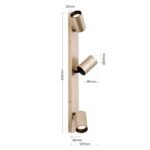 Plafoniera spot SEAN, GU10 3x40W aluminiu finisaj auriu mat, 60x12x6cm IP20 ORION - imagine 6