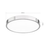 Plafoniera LED BULLY, Ø 24 cm, crom LED24W/1980lm/3000K aluminiu IP 20 ORION - imagine 6