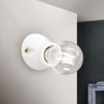Aplica FROST, E27 1x40W fara bec, ceramică finisaj alb, 7cm IP20 ORION - imagine 2