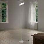 Lampadar LED OSCAR, cu cap mobil, 183cm, LED 36W/2500lm/3000K otel finisaj crom satinat IP20 ORION