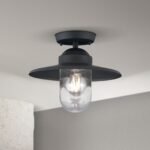 Plafoniera pentru exterior EDWARD, E27 1x60W aluminiu finisaj antracit inaltime 27.5cm IP44 ORION