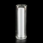 Abajur tub sticla Groasa , Diametrul 46mm, Înălţime 160mm, Finisaj Opal-mat, Orificiu 24mm pentru montura G9 ORION - imagine 2