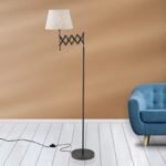 Lampadar FACTORY cu abajur textil, E27 1x40W OTEL finisaj  antic, 173cm IP20 ORION - imagine 3
