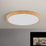 Plafoniera LED BULLY, Ø 28 cm, stejar LED28W/2300lm/3000K aluminiu IP 20 ORION - imagine 4