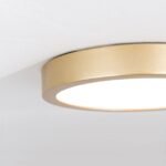 Plafoniera LED LERO, finisaj auriu, rotund, 18cm LED15W/1300lm/3000K aluminiu IP 20 ORION - imagine 5