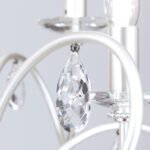 Lampa de podea GIADA, 175cm 6xE14/40W cristale SPECTRA Swarovski, cadru otel finisaj argintiu mat IP20 ORION - imagine 3