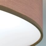 Plafoniera UFO cu abajur de in, E27 4x40W, otel finisaj maro, 50cm IP20 ORION - imagine 5