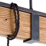 Plafoniera CELLAR, E27 3x40W fara bec, lemn finisaj alama antica, 35cm IP20 ORION - imagine 5