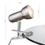 Lampa de masa spot WILHELM cu clema de prindere, E27 1x40W otel finisaj crom satinat, 17cm IP20 ORION - imagine 5