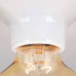 Plafoniera FROST, E27 1x40W fara bec, ceramică finisaj alb, 9.5cm IP20 ORION - imagine 4