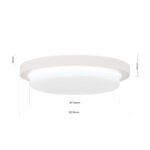 Plafoniera LED LEROX, otel finisaj alb, Ø 20cm LED21W/1300lm/3000K IP20 ORION - imagine 5
