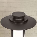 Lampadar de exterior TEIKO, E27 1x35W aluminiu finisaj maro, inaltime 80cm IP44 ORION - imagine 5